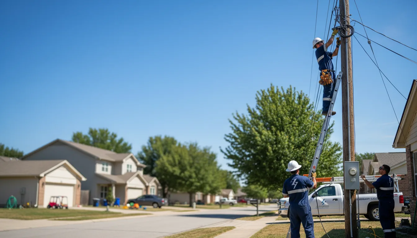 Residential electrician providing installation services in Lewis Center, OH